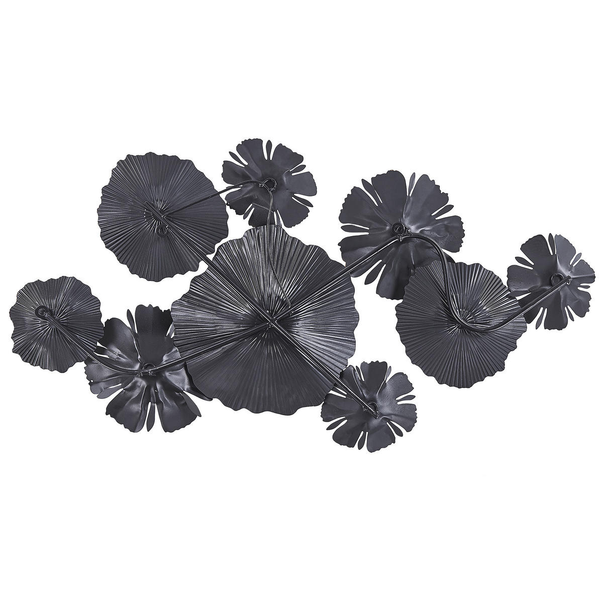 WANDDEKORATION Metall grau Potassium - Grau, Metall (90/49/6cm) - Beliani