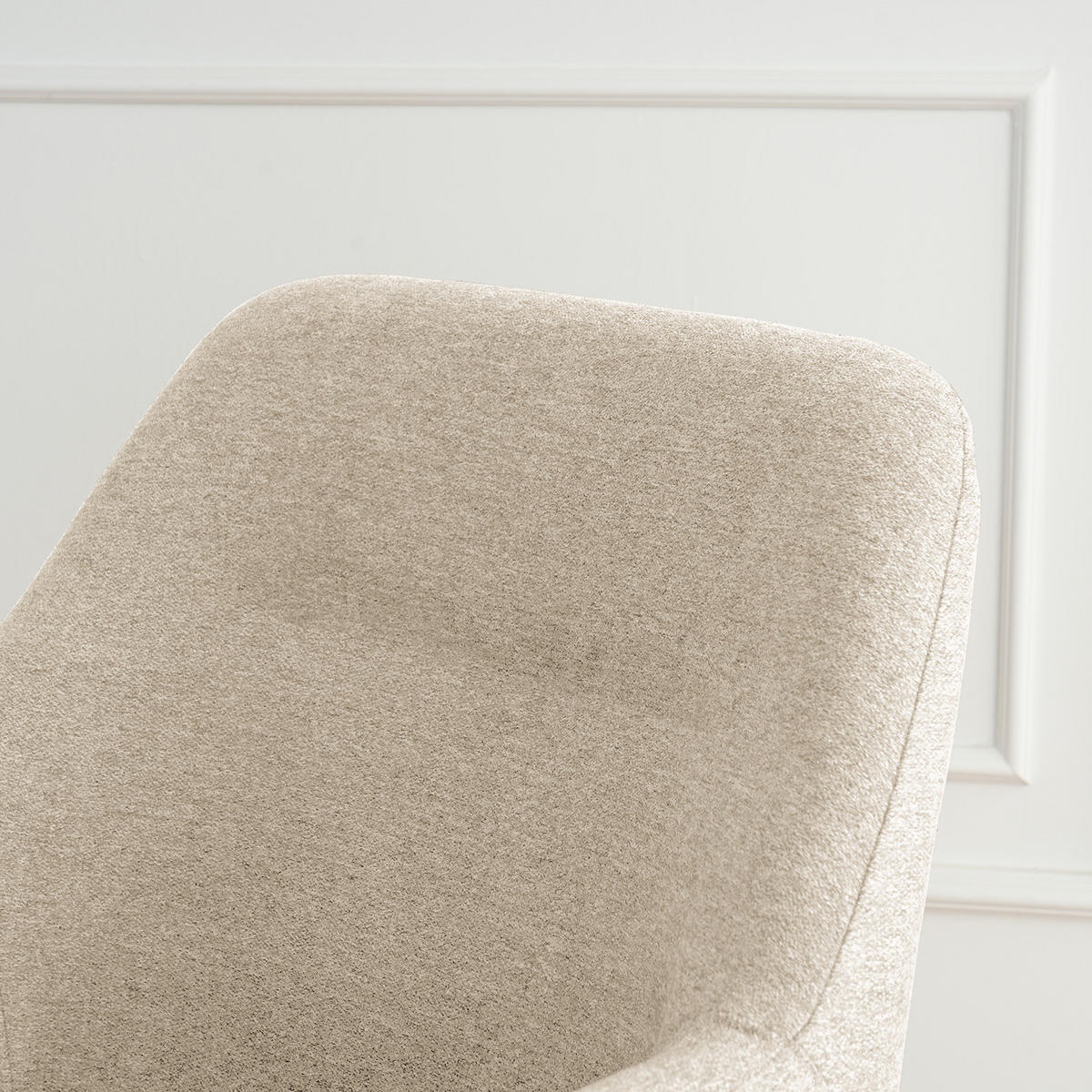 ARMLEHNENSTUHL - Webstoff / Eisen, 2er-Set - Beige, Textil (57/86/62cm) - home24