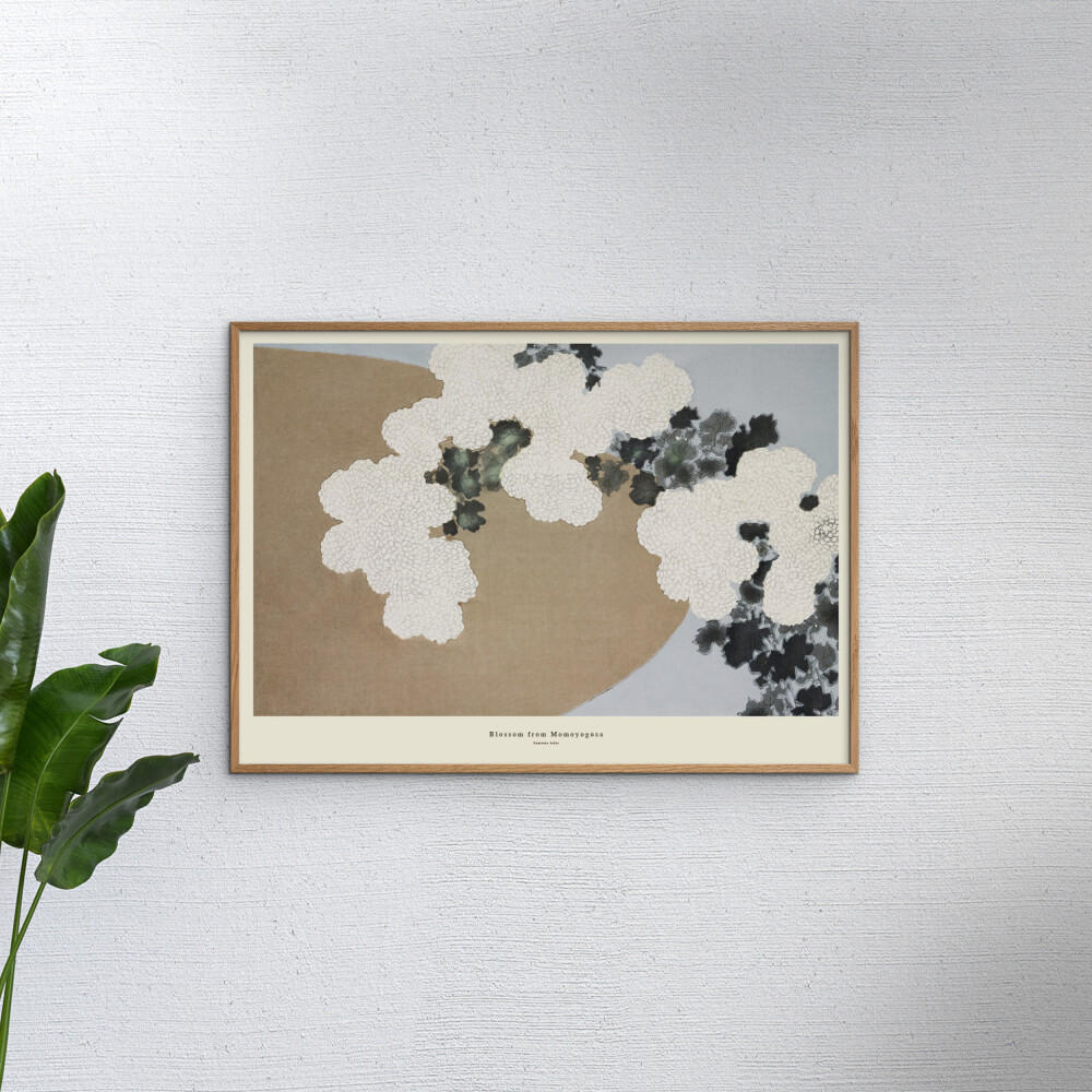 POSTER mit Rahmen A.P. Atelier - Blossom from Momoyogusa - Eichefarben/Naturfarben, Holz/Papier (30/40cm) - Poster&Frame