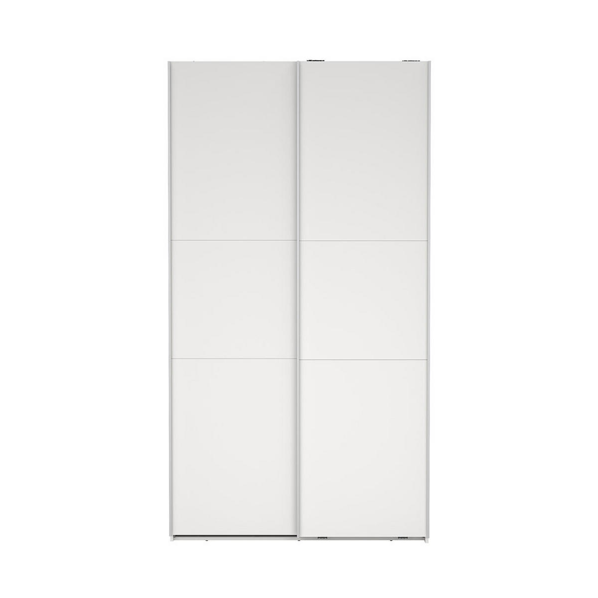 SCHIEBETÜRENSCHRANK, Como, Weiß, Holzwerkstoff, 119 x 67 x 221 cm - Weiß, Holzwerkstoff (119/221/67cm) - ebuy24