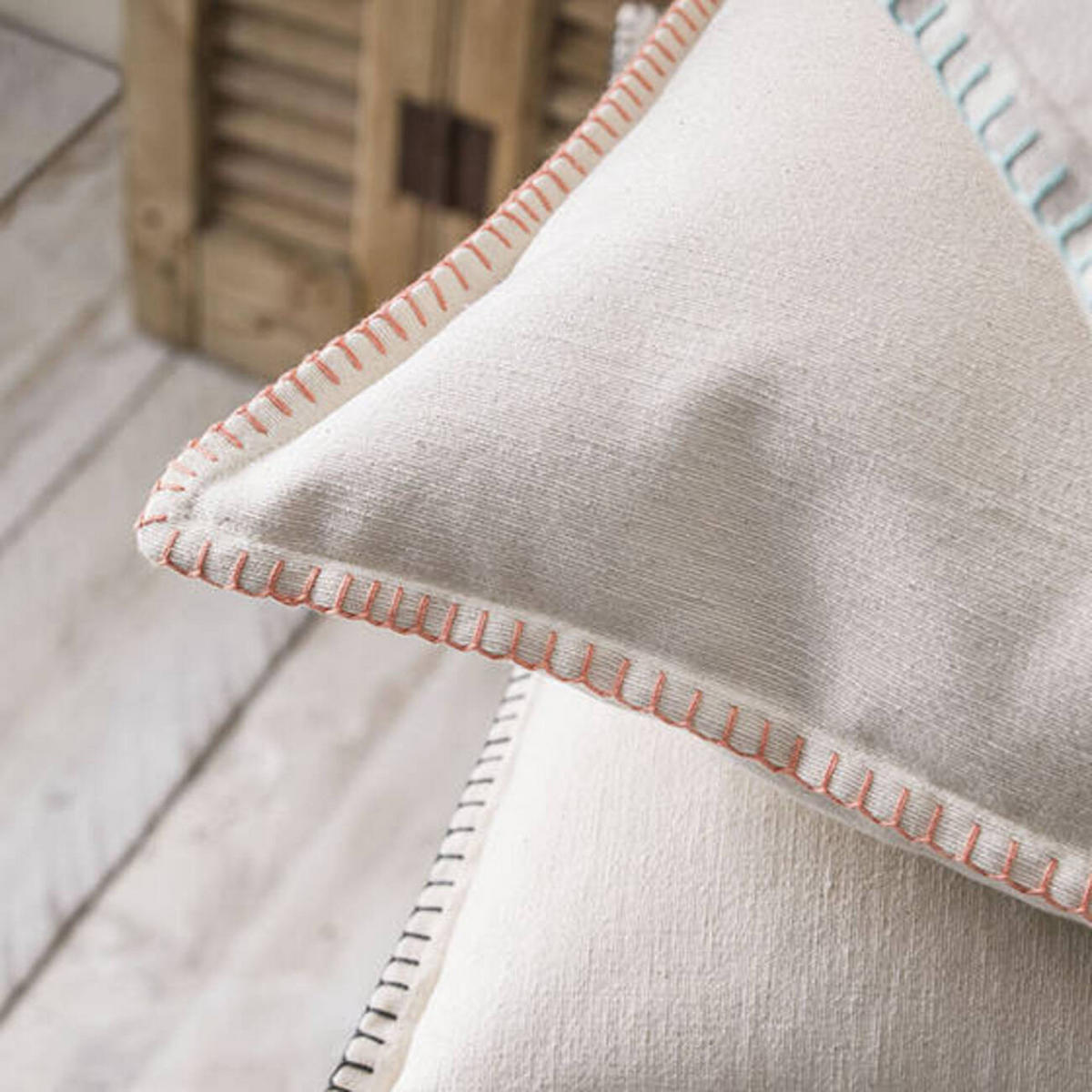 ZIERKISSEN Gypset 50/50 cm - Orange, Naturmaterialien (50/50cm) - Today