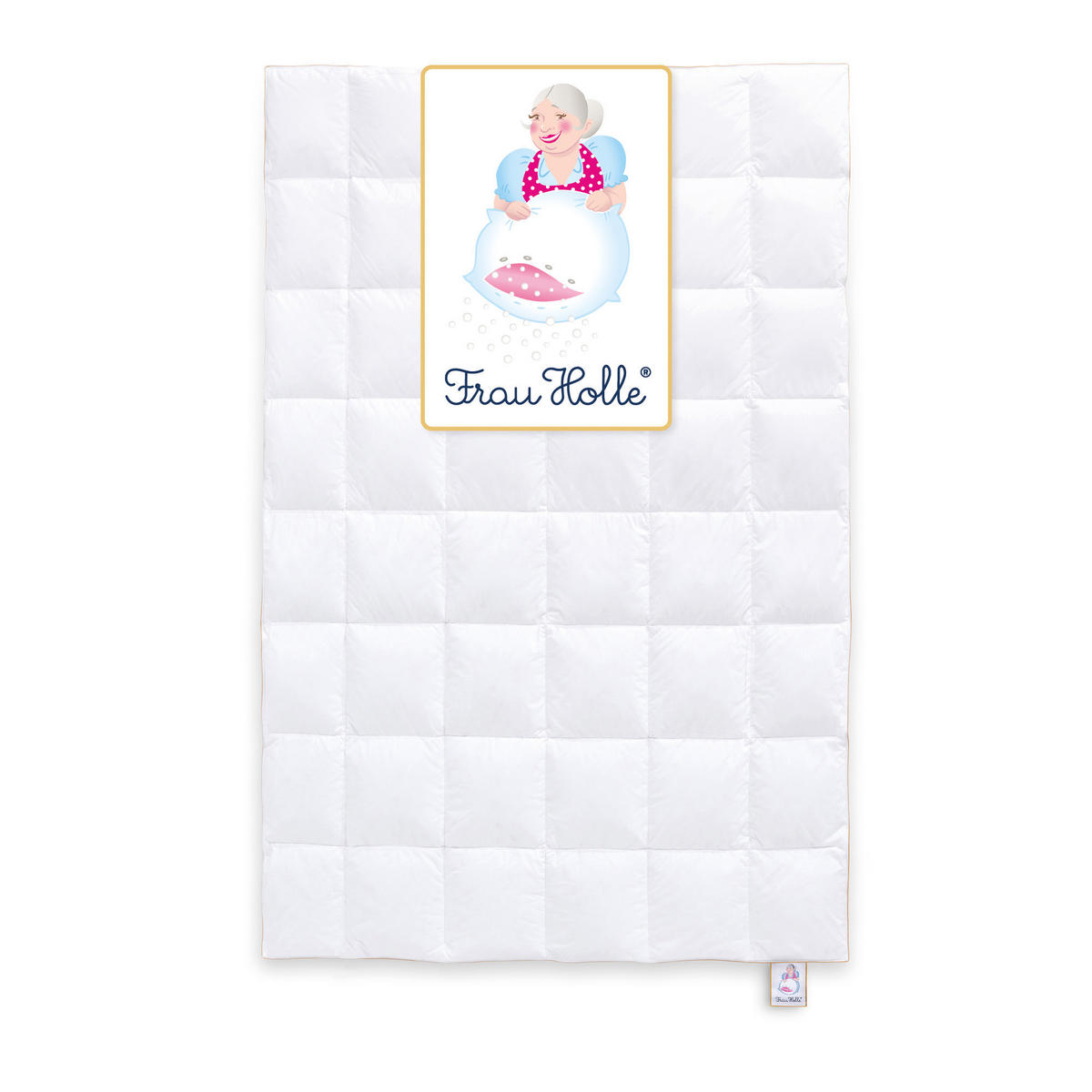 GANZJAHRESBETTDECKE MEGAN Entendaunen mittel - Weiß, Naturmaterialien/Textil (135/200cm) - Frau Holle