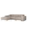 ECKSOFA Gloria In Artico - Creme, Holzwerkstoff/Textil (165/266cm) - Fun Möbel