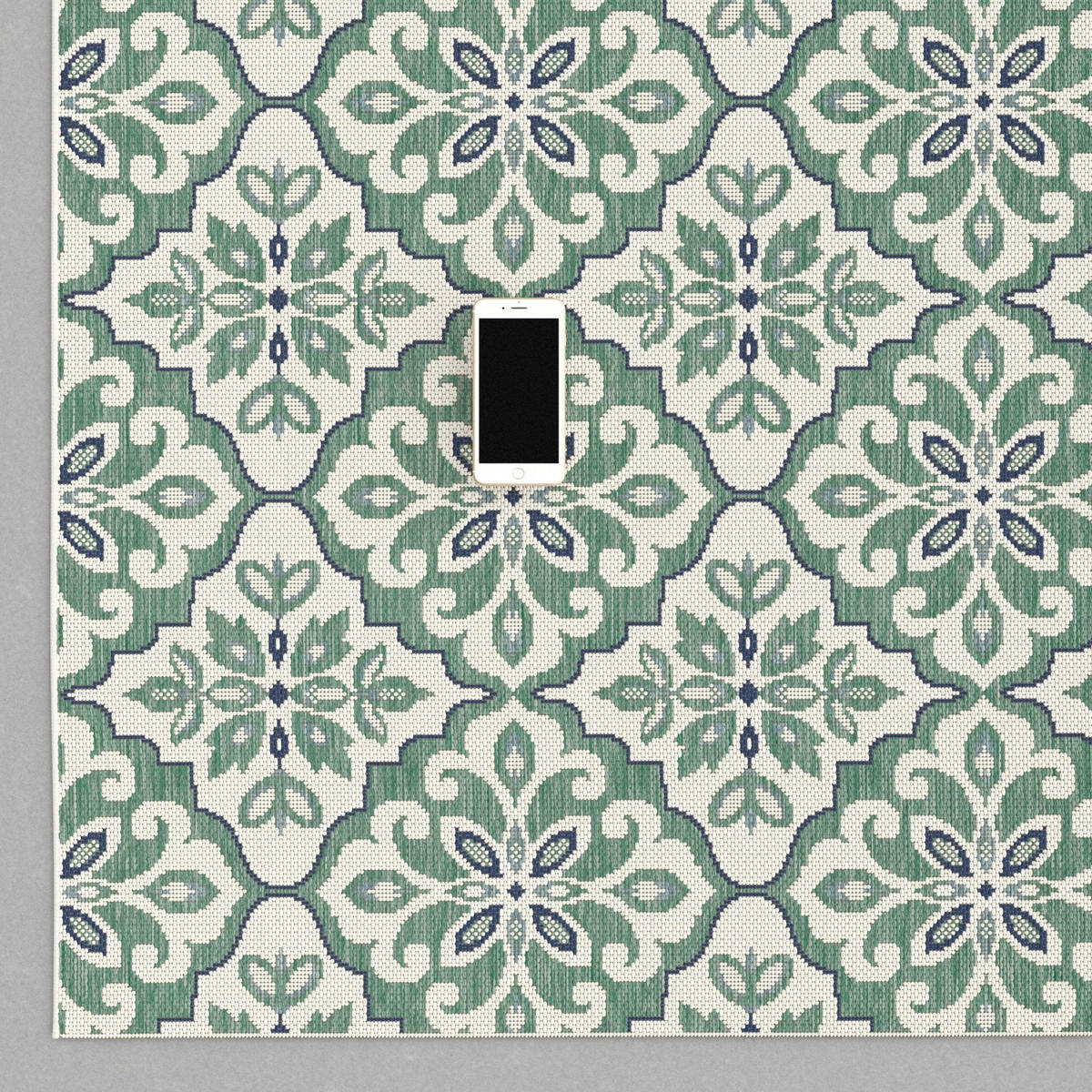 TEPPICH für Innen und Außen fleckenbeständig grün - Grün, Textil (160/230cm) - AFK Living