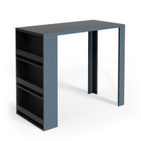BARTISCH Anthrazit 57 x 117 cm - Anthrazit, Holzwerkstoff (57/106/117cm) - Vicco