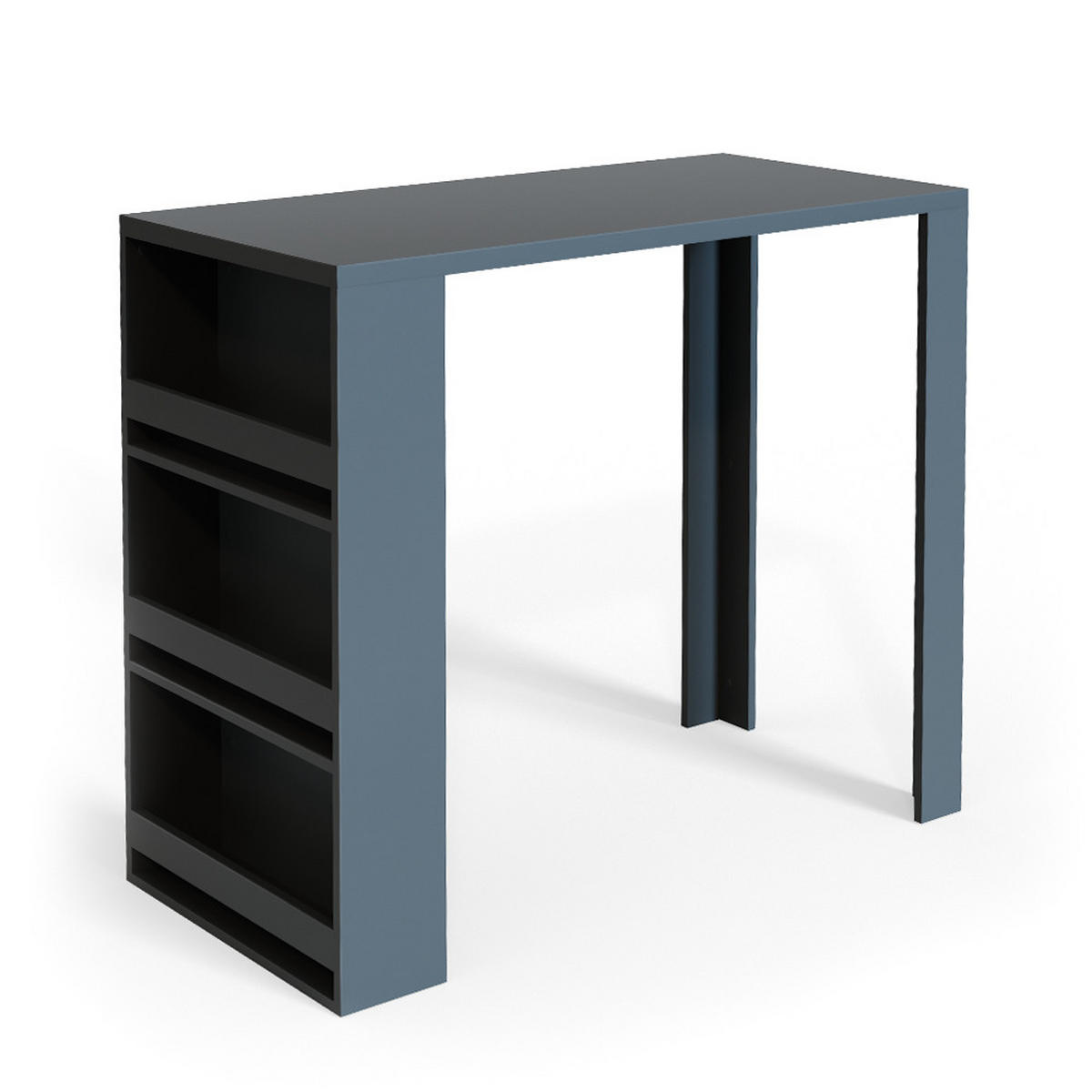 BARTISCH Anthrazit 57 x 117 cm - Anthrazit, Holzwerkstoff (57/106/117cm) - Vicco