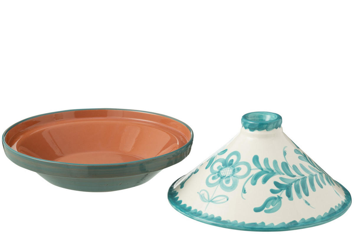 TAJINE GRANADA PATTERN - Töpferei - Aqua - Multicolor, Keramik (20cm) - J-Line