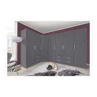 SCHLAFZIMMER Set 3-tlg. – SMART – Grau - Grau, Holzwerkstoff (200/190/56cm) - hi-markt