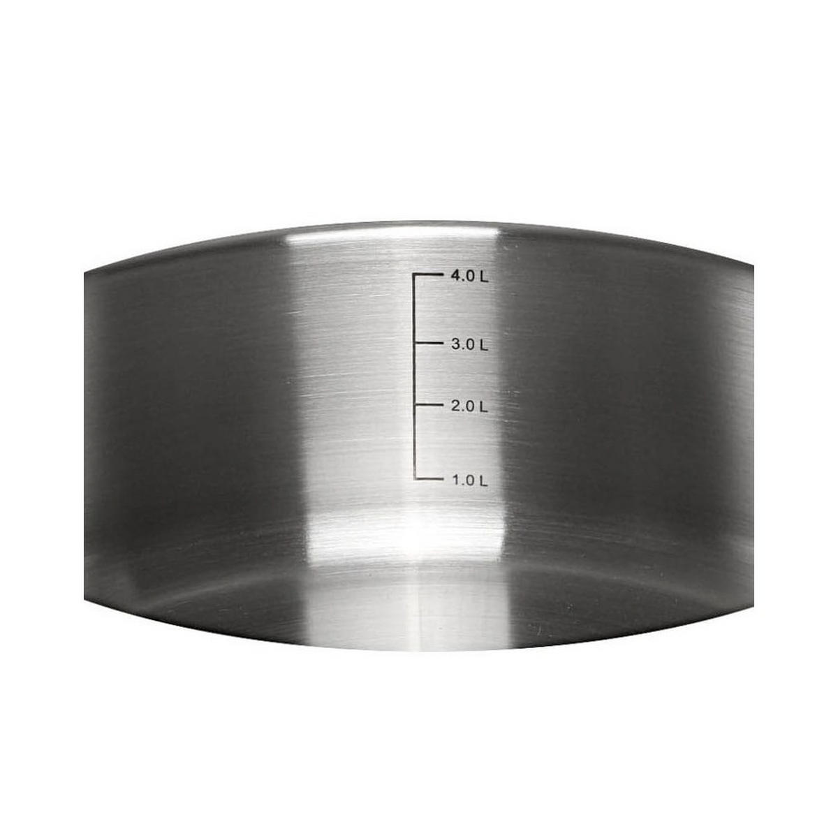 TOPF Silber 24/24/8 cm KB7172 - Silberfarben, Metall (24cm) - Klausberg 