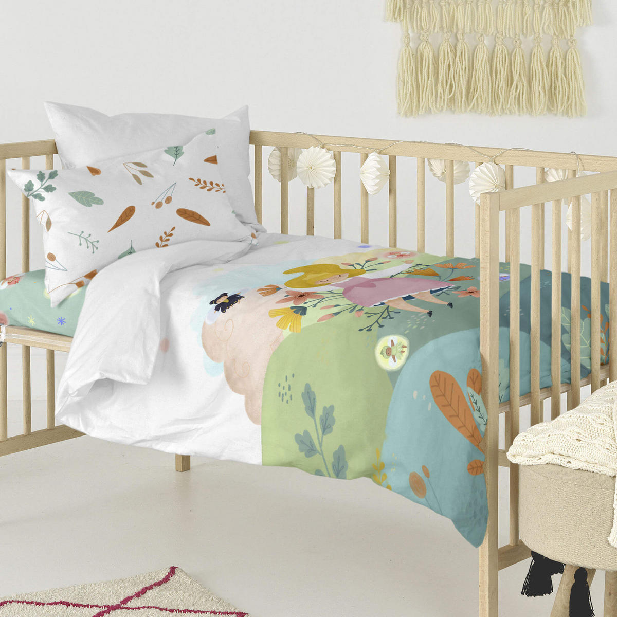 BETTBEZUG 2er-Set teiliges dreaming 100x120 cm (kinderbett) mehrfarbig - Multicolor, Textil (100/120cm) - Happy Friday