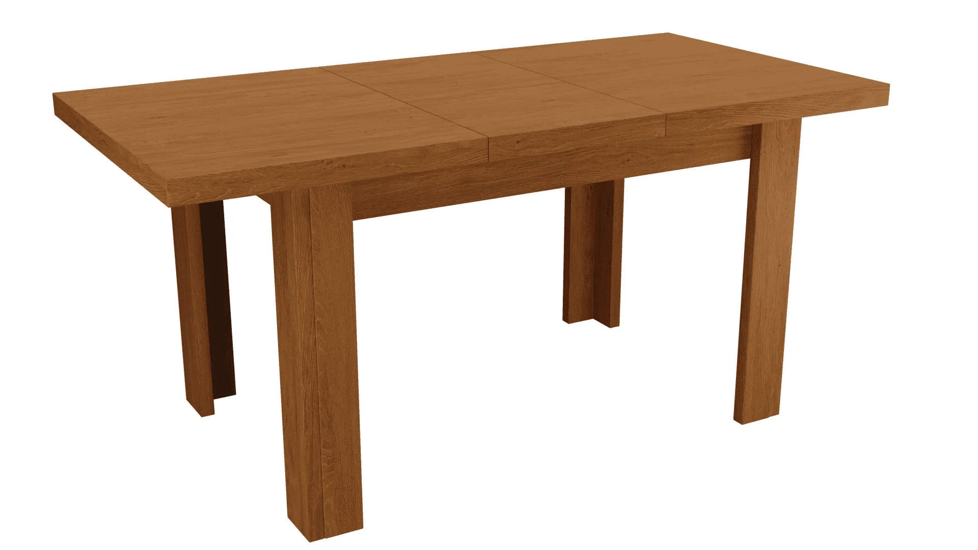 ESSTISCH ausziehbar 120-160 cm Esche hell - Eschefarben, Holzwerkstoff (120/80/48cm)