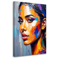 LEINWANDBILD Menschen & Charaktere 40x60cm - Multicolor, Textil (40/60cm) - Feeby