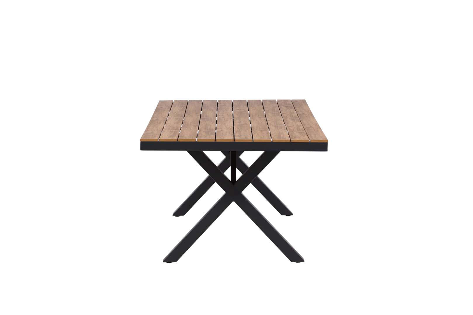 GARTENTISCH schwarz - Schwarz, Holzwerkstoff (200/100/74cm) - ebuy24