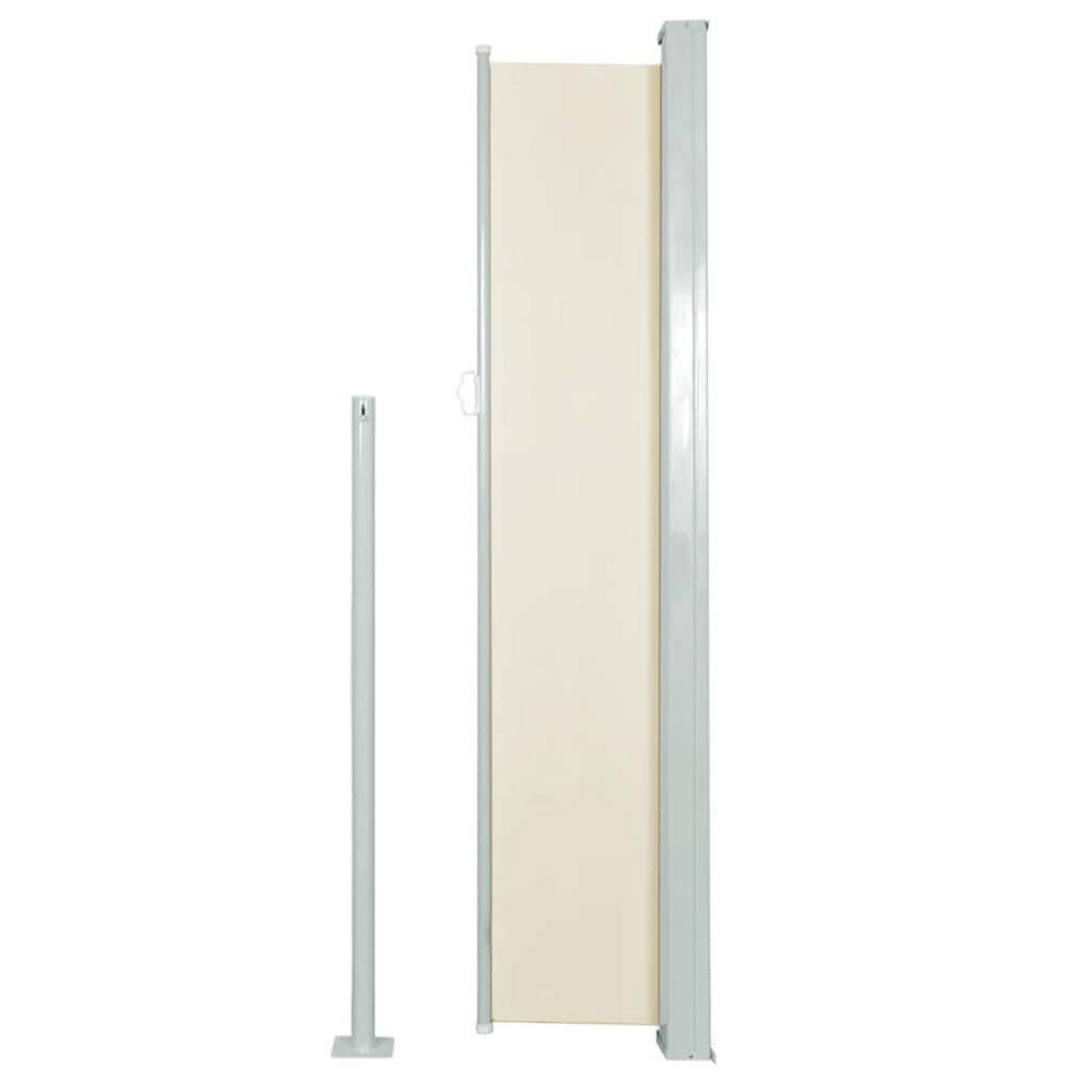 AUSZIEHBARE Seitenmarkise 160x500 cm Creme - Creme, Textil (5/160/500cm) - furnicato