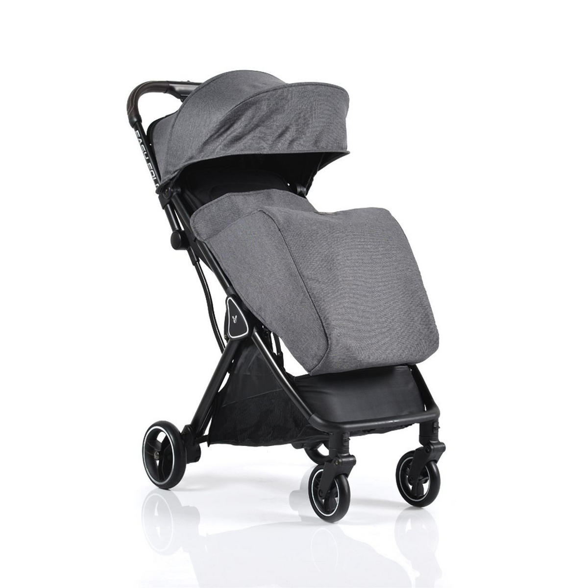 BUGGY easy Fold grau Alu Sonnendach verstellbar, faltbar, Korb - Grau, Metall (89/43/103cm) - Cangaroo