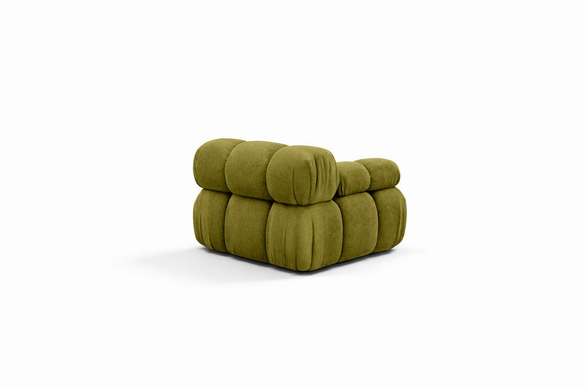 MODUL Seitlich, Für Modulares System, Stoff Salvador, Olive, Links, Selia - Olivgrün, Holz (95/70/95cm) - Kaiser Möbel