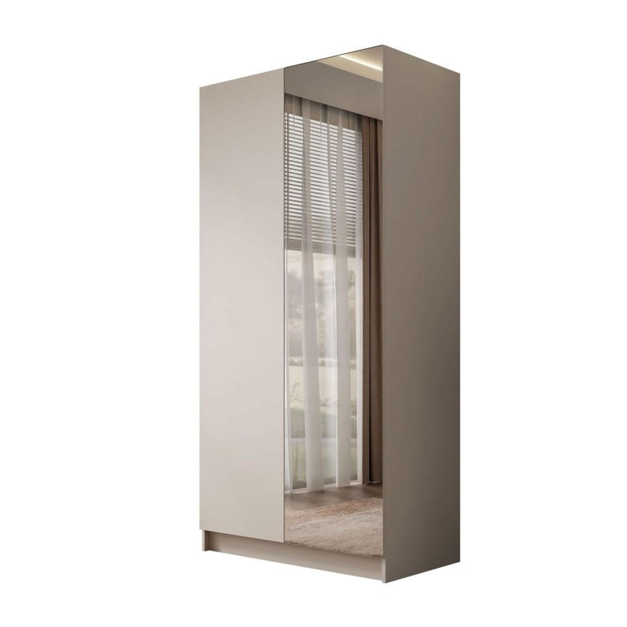 KLEIDERSCHRANK AUREL KASCHMIR 2D - Kaschmir, Holzwerkstoff (100/210/57cm) - Lookway