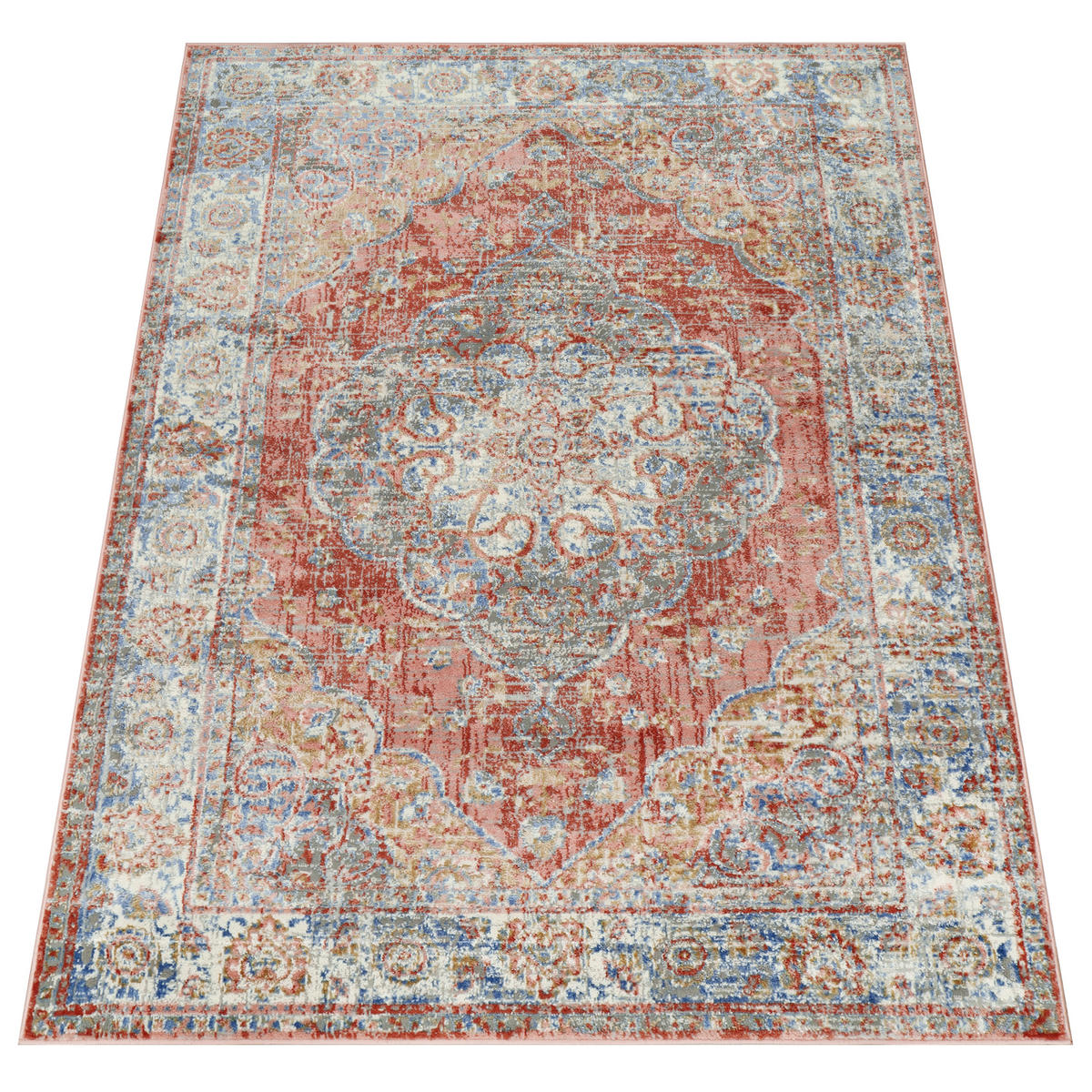 TEPPICH RETRO Weiß 160/220 cm - Weiß, Textil (160/220cm) - Tapiso