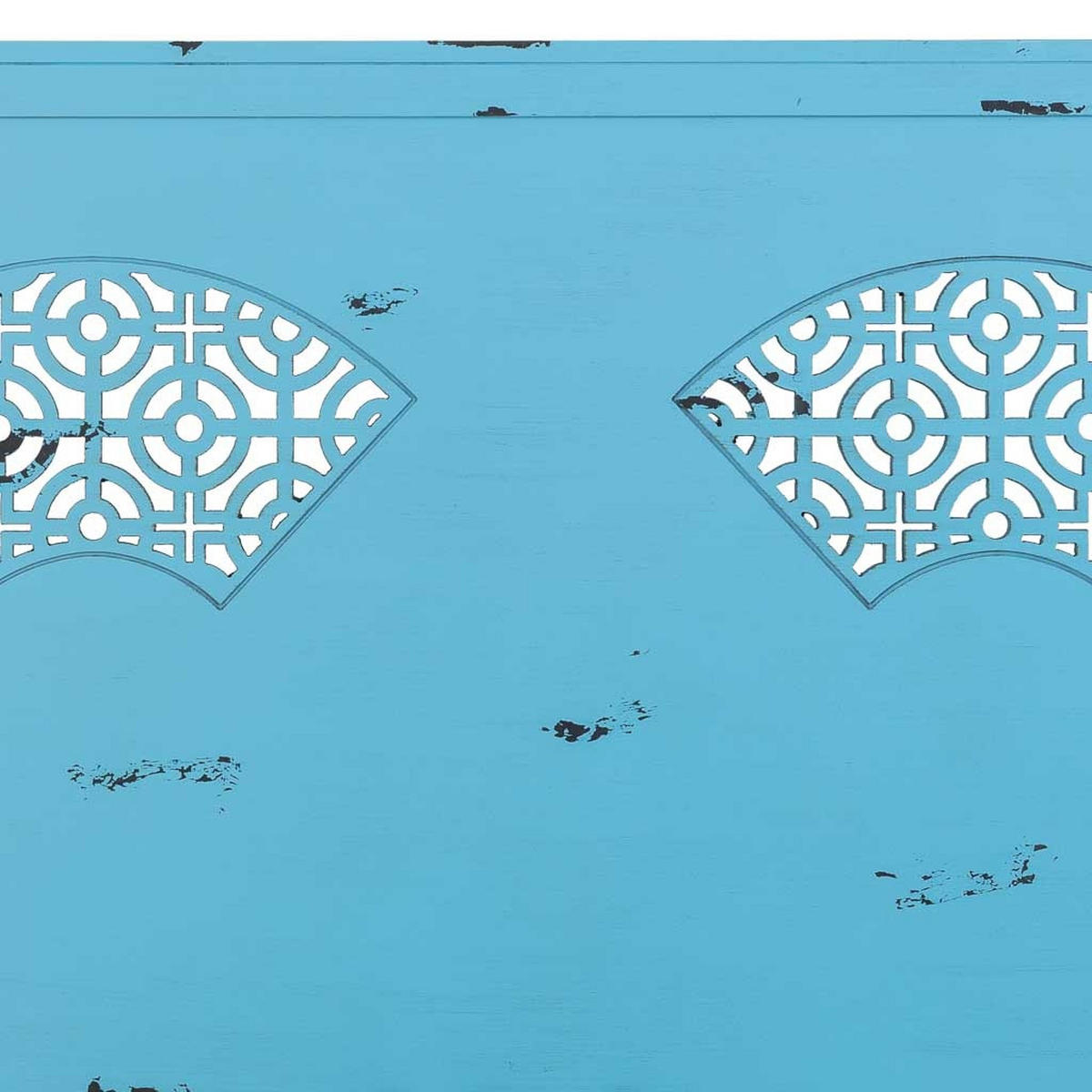 BETTKOPFTEIL 150x5x130 cm - Blau, Holz (150/5cm) - Wanderlust