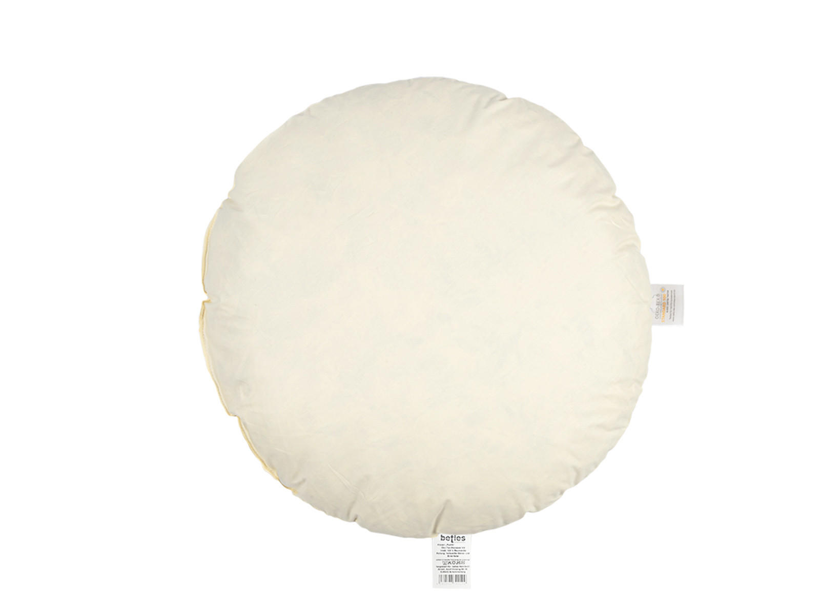 FEDERKISSEN Publik rund 60 cm Ø - Creme, Textil (60/60cm) - beties Heimtextil