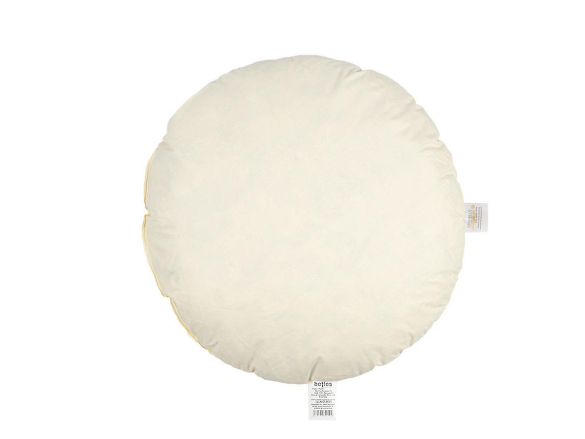 FEDERKISSEN Publik rund 60 cm Ø - Creme, Textil (60/60cm) - beties Heimtextil