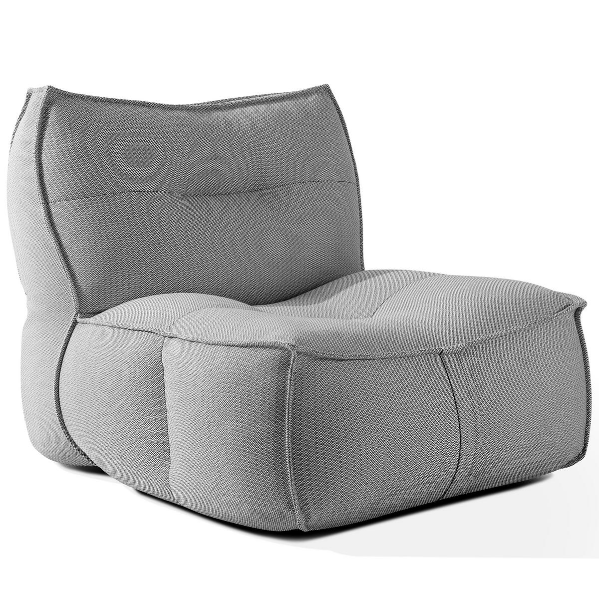 GARTENLOUNGE-SET LOVIA, Möbel-Set, Schwarz/Weiß - Schwarz, Textil - KONSIMO®