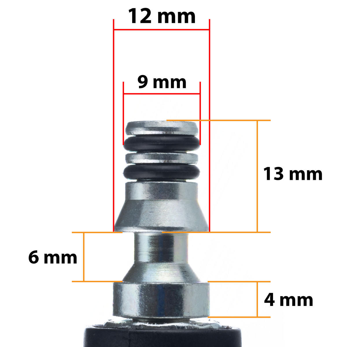 SCHLAUCH Hochdruck Click-Kupplung - 10 m, 200 bar, max. 60 °C, M22x1,5 Anschluss, Nylongeflecht - Multicolor, Kunststoff/Metall (30/7/37cm)