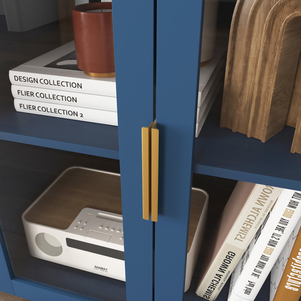 SIDEBOARD Blau 150/40/80 cm - Blau, Holzwerkstoff (150/80/40cm) - PANGIVO