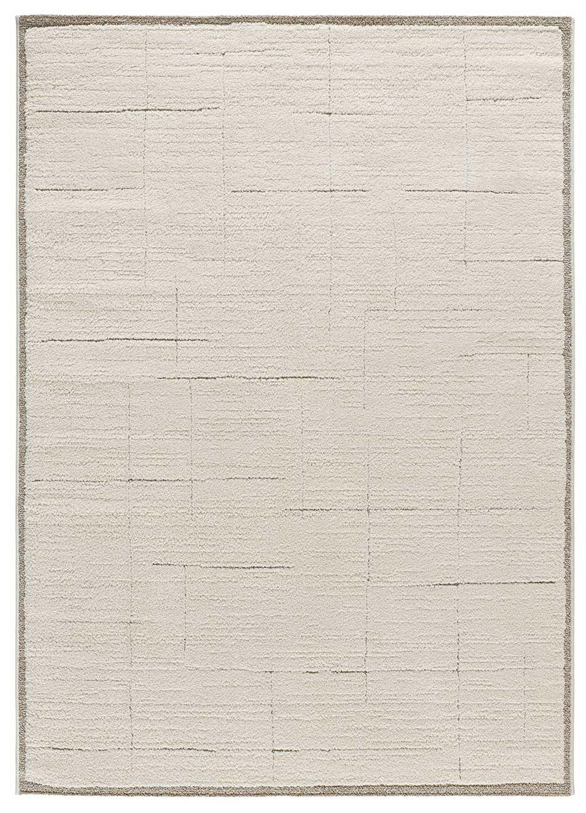 WEBTEPPICH im skandinavischen Stil Creme Candela 80/150 cm - Creme, Naturmaterialien/Textil (80/150cm) - Atticgo