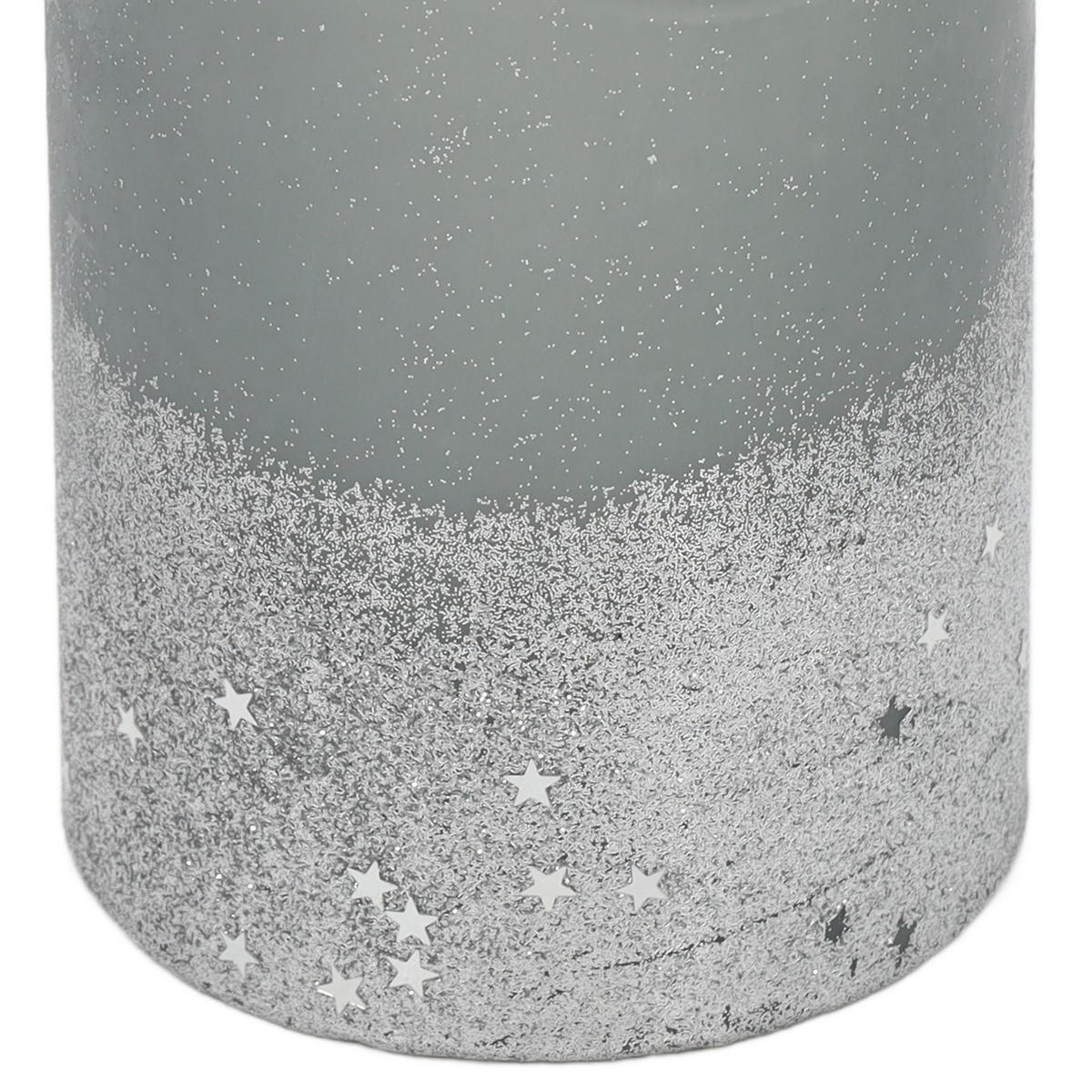 DEKOKERZE Gradient-Optik 10/10/15 cm - Grau, Paraffin (10/15/10cm) - Atmosphera Createur d´interieur