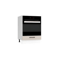 HERDUMBAUSCHRANK DK60 - Morvex - Funktionale Küchenlösung - Beige, Holz/Metall (60/82/52.4cm) - ROYAL24_MARKT