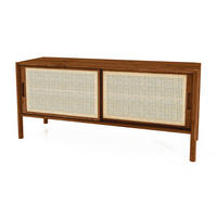 TV-SCHRANK INA Wildeiche - Mokka, Holz (142/64/46cm) - byoak