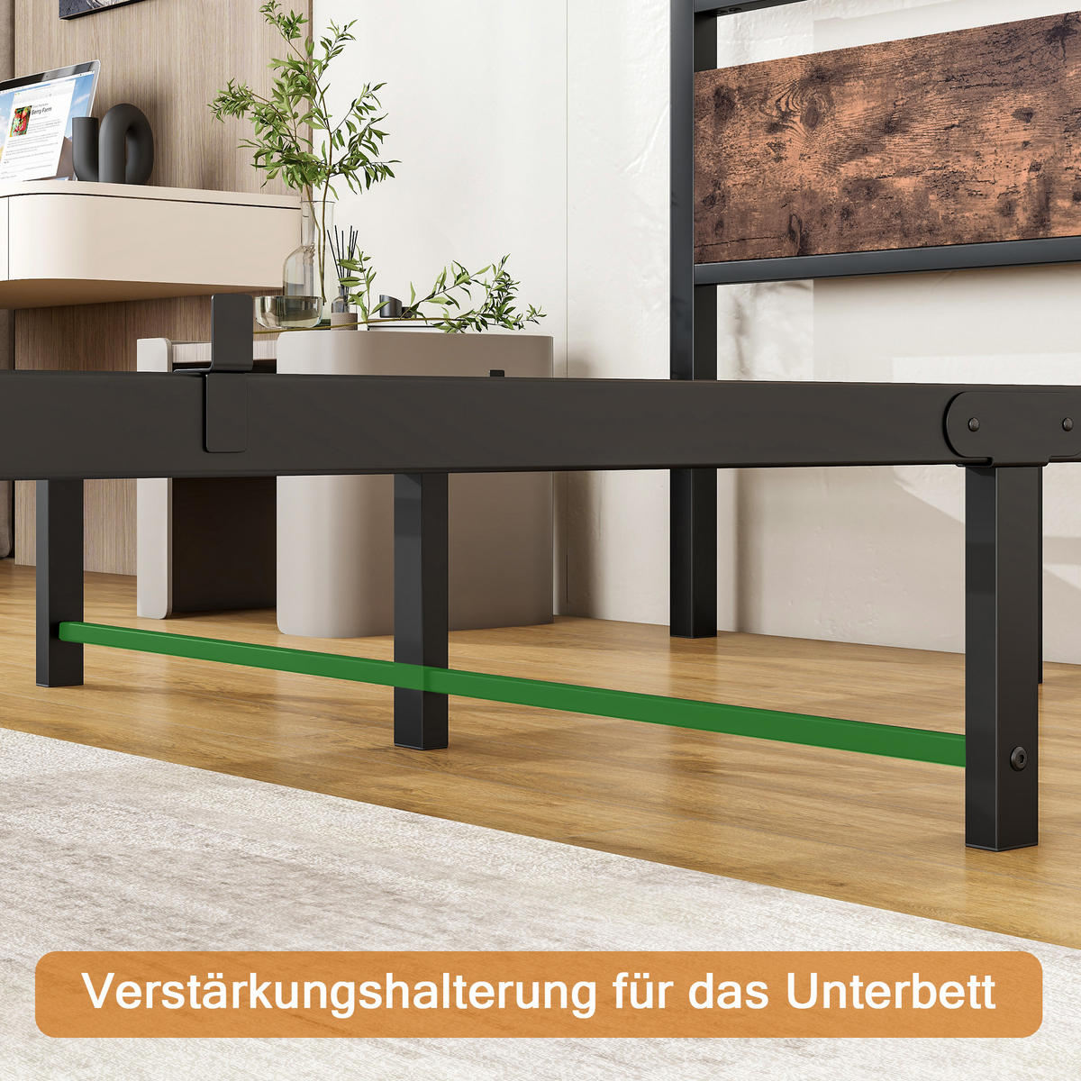 METALLBETT 140/190 cm DE-33024 mit Lattenrost und Stauraum Braun - Braun, Metall (140/190cm) - ComfortXL