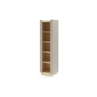BÜCHERREGAL SOVI 02 55 / 201 / 42 cm in Porcini / Eiche Mavelie - Greige/Eichefarben, Holzwerkstoff (55/201/42cm) - Deine Möbel 24
