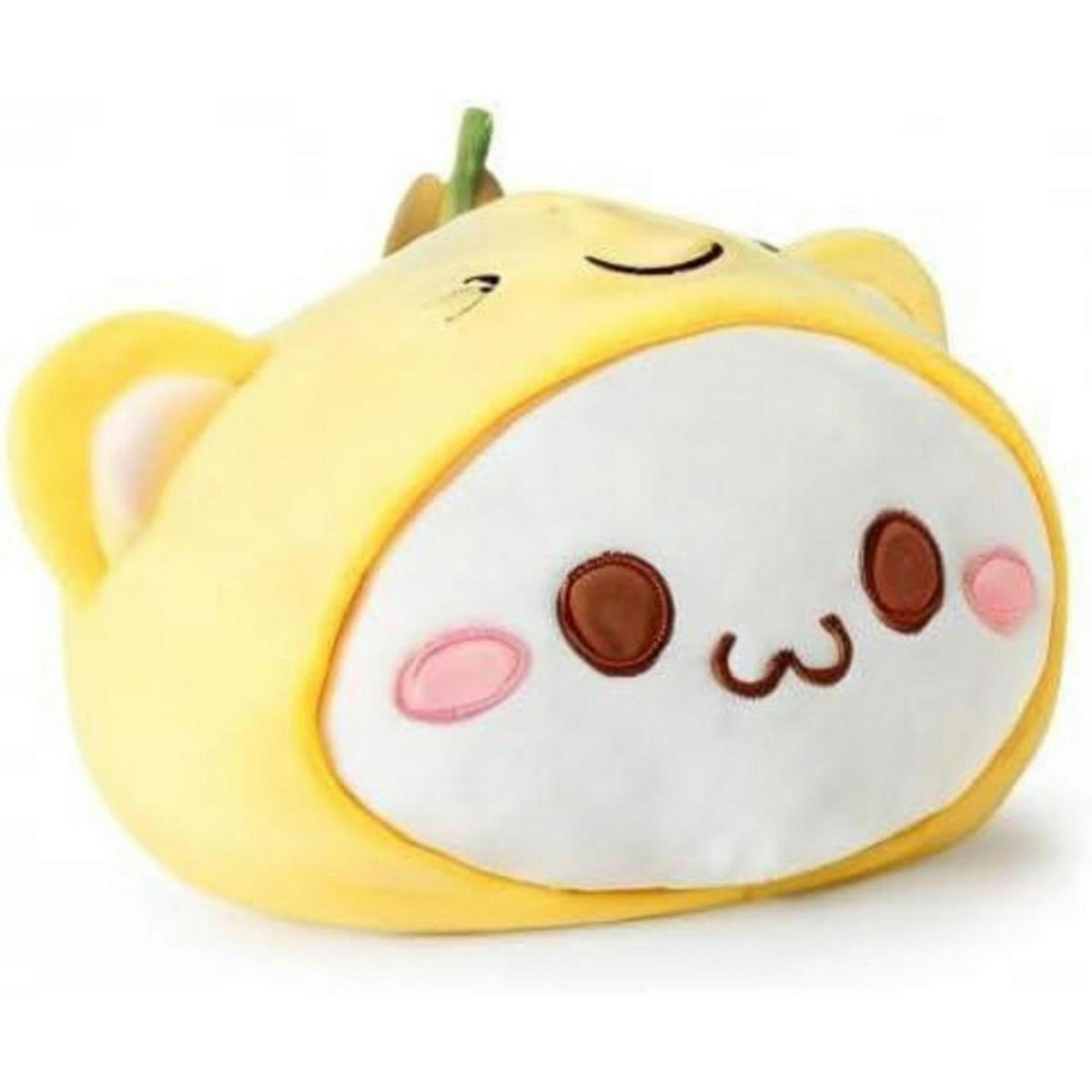 PLÜSCHTIER Katze Banane 30 cm - Gelb, Textil (20/30cm)