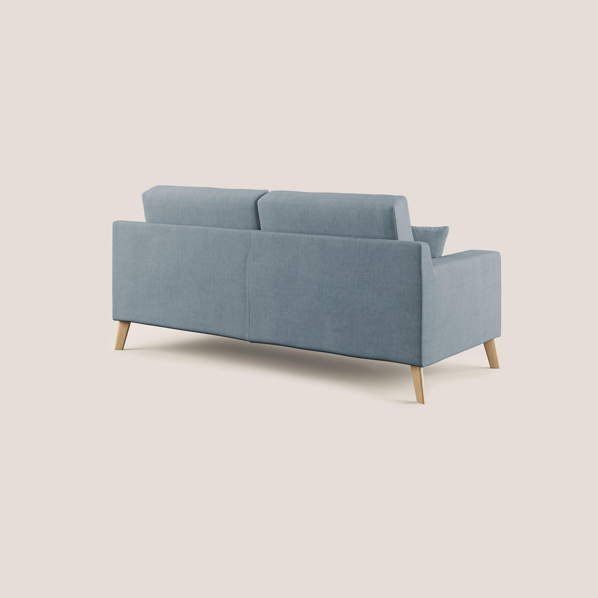 LINEARSOFA Danish - Hellblau, Textil (206/95/91cm) - Divani.store