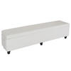 SITZBANK MIT AUFBEWAHRUNG XXL Weiß - Weiß, Leder (180/45/45cm) - MCW