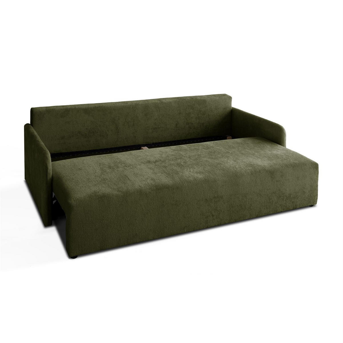 SOFA NUBO mit Schlaffunktion und Bettkasten Harmony 39 - Grün, Textil (205/91/86cm) - Lookway