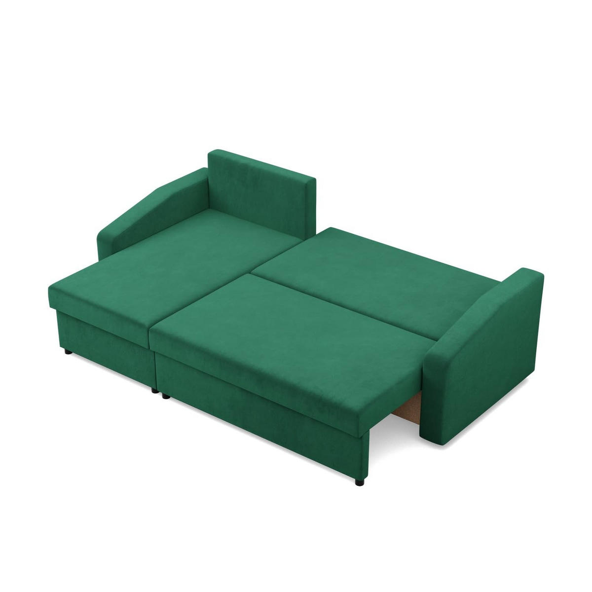 ECKSOFA MIT SCHLAFFUNKTION NEO, Grün - Grün, Textil (231/140cm) - Mebligo