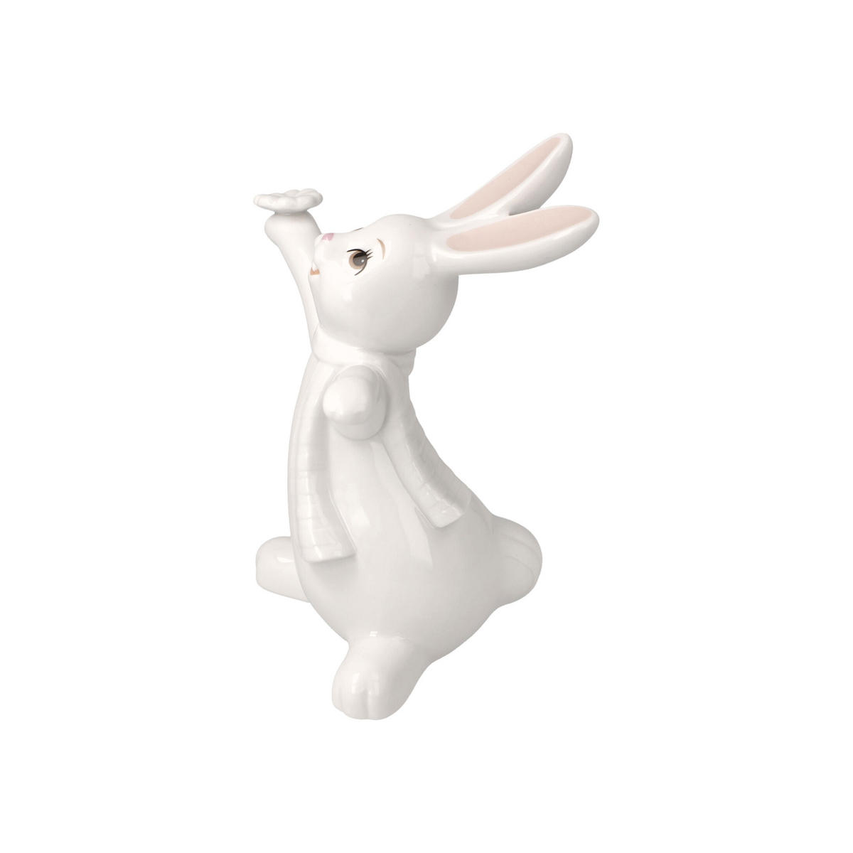 DEKOTIER Hase Snow White - Oh Happy Day!, Porzellan, weiß, 14 cm - Weiß, Keramik (8/14/11.5cm) - Goebel