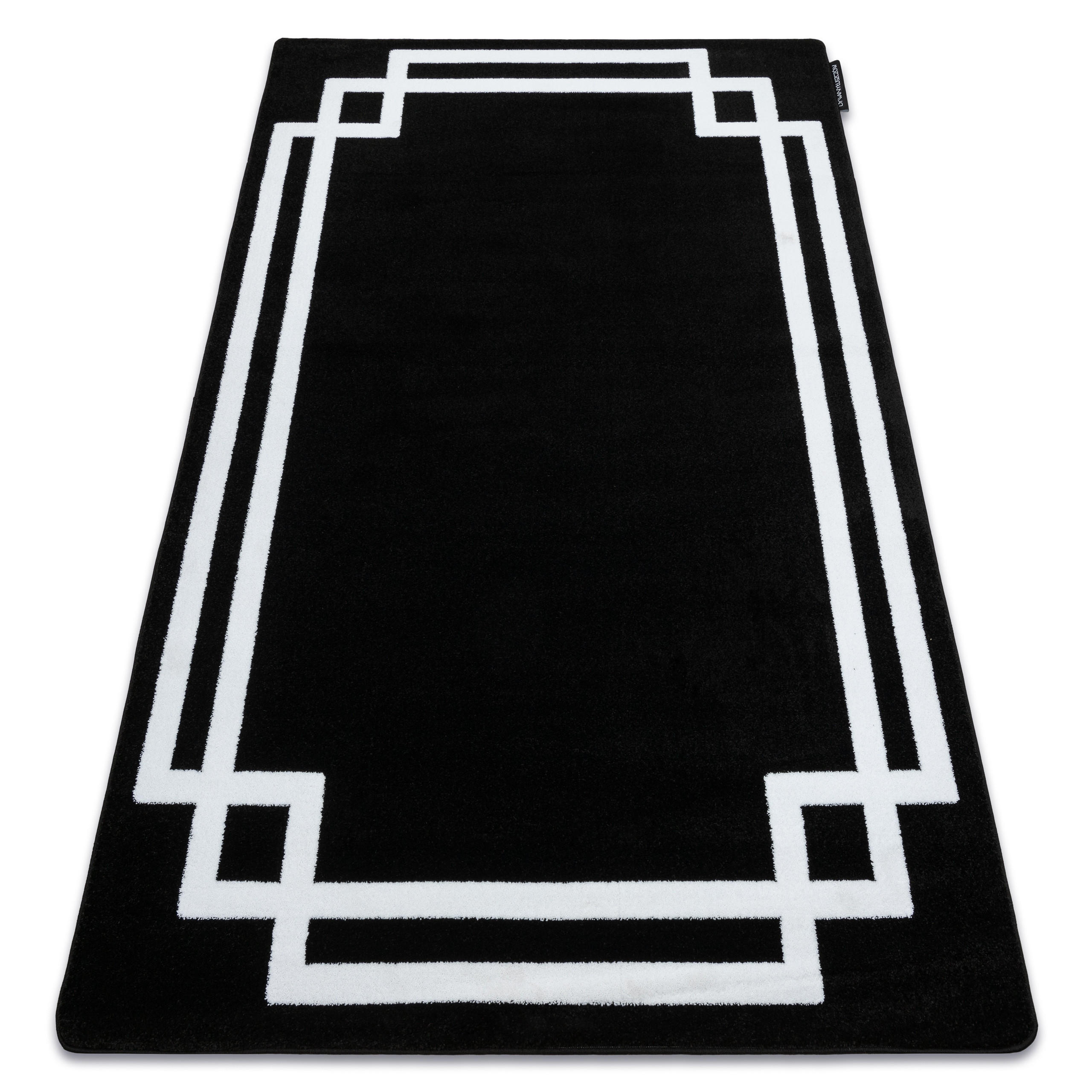 rugsX Teppich Schwarz 160x220 cm
