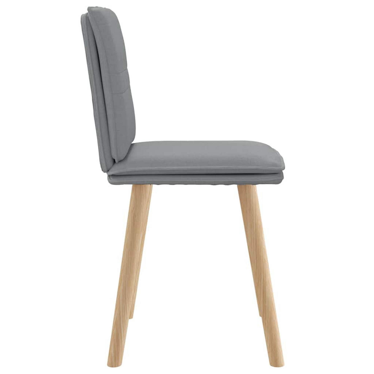 ESSZIMMERSTÜHLE 2 Stk. Hellgrau Stoff 45*54*86cm - Hellgrau, Metall (45/86/54cm) - ZMH