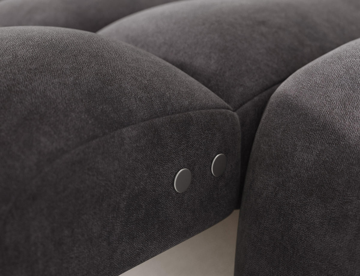 ECKSOFA Lorveno L - Grau (Aura 04) - Grau, Holzwerkstoff (283/165cm)