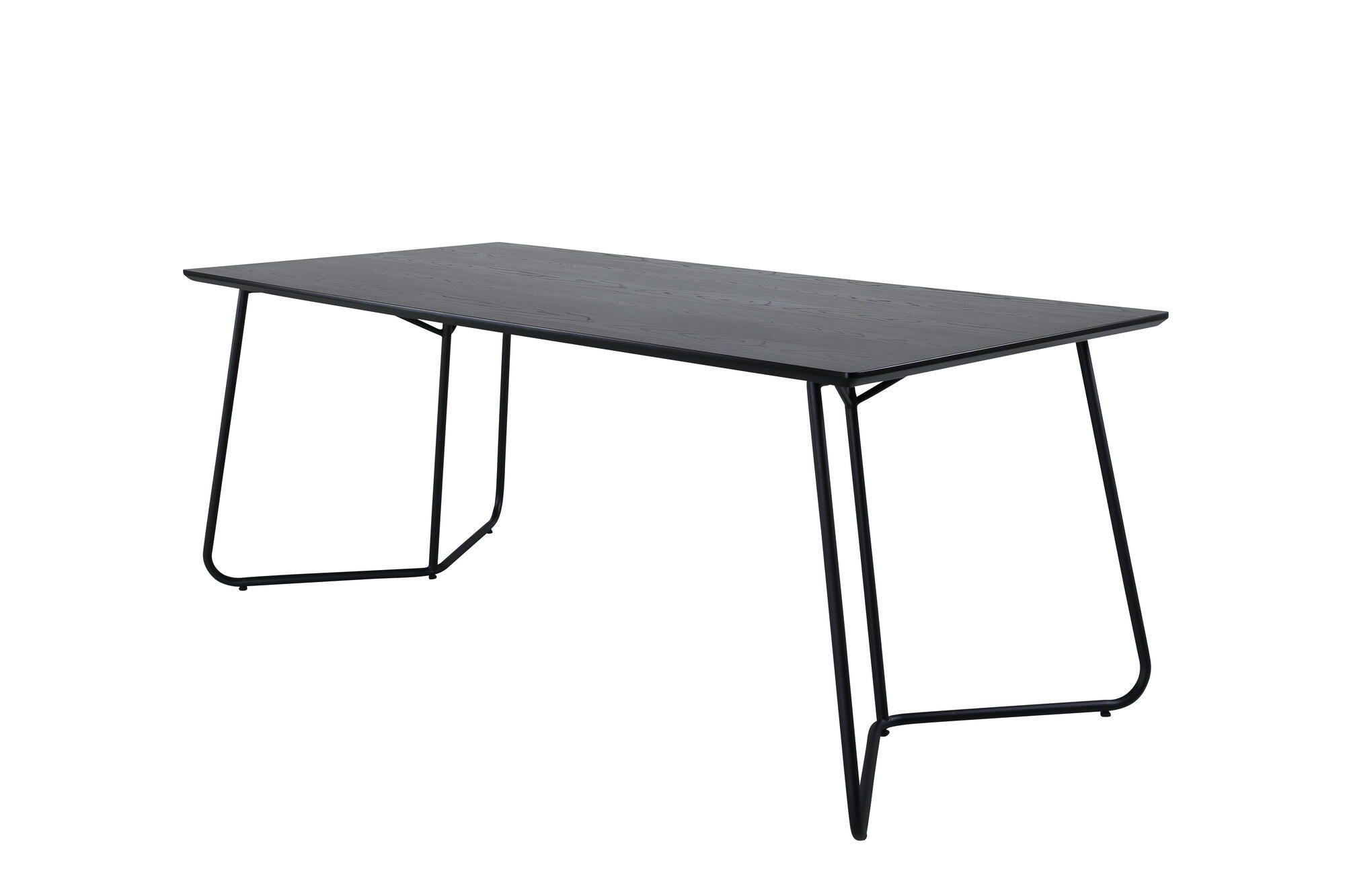ESSTISCH PETRA Schwarz 90x190x75 cm - Schwarz, Holzwerkstoff (190/90/75cm) - FURNLUX