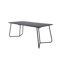 ESSTISCH PETRA Schwarz 90x190x75 cm - Schwarz, Holzwerkstoff (190/90/75cm) - FURNLUX