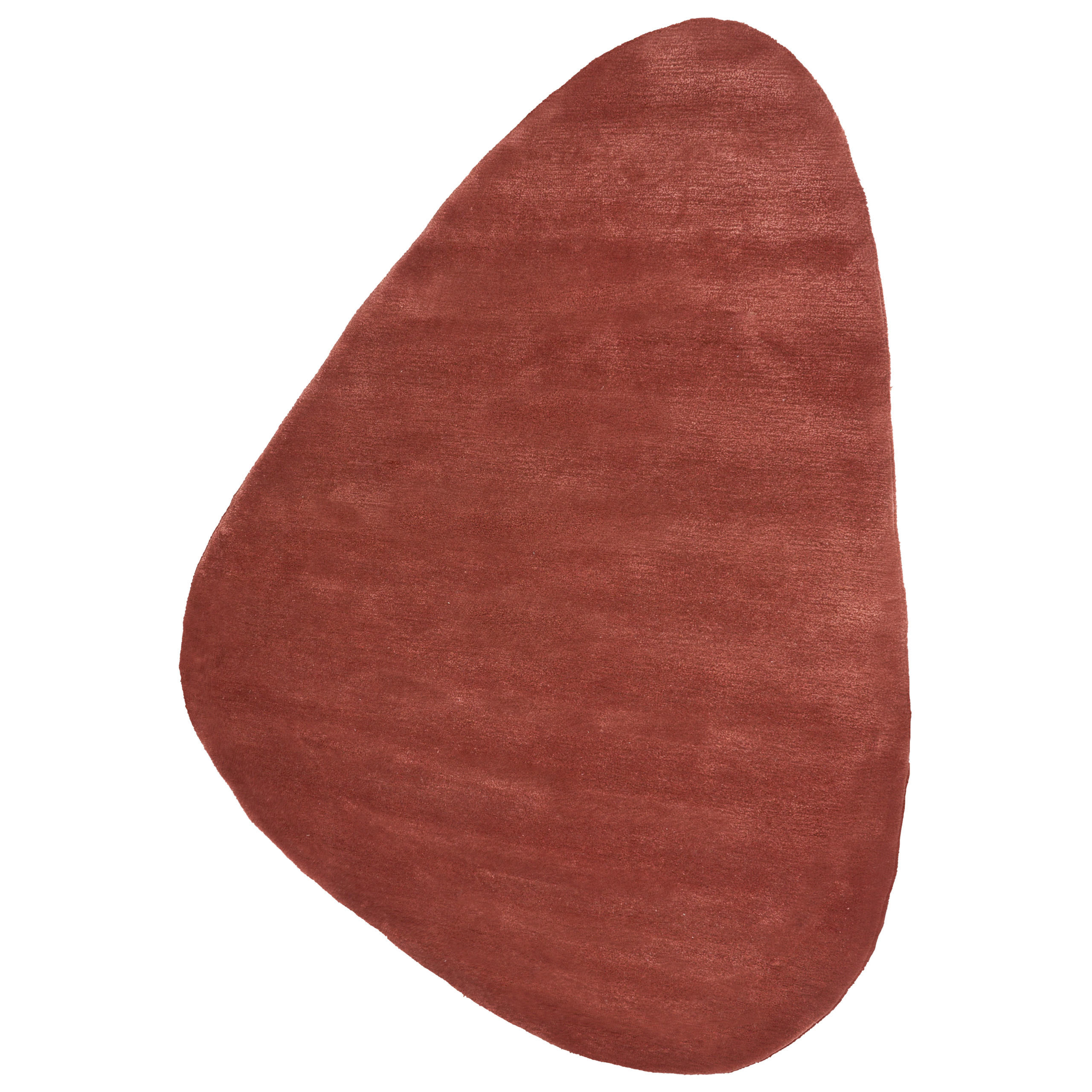 TEPPICH Dunkelrot 160/230 cm Viskose Tando - Dunkelrot, Textil (160/230cm) - Beliani