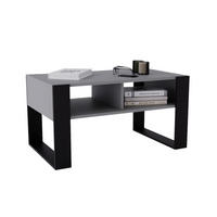 COUCHTISCH Kora92 92/45/53,6 - Dunkelgrau/Schwarz, Holzwerkstoff (54/92/45cm) - RAUMHIRSCH FURNITURE