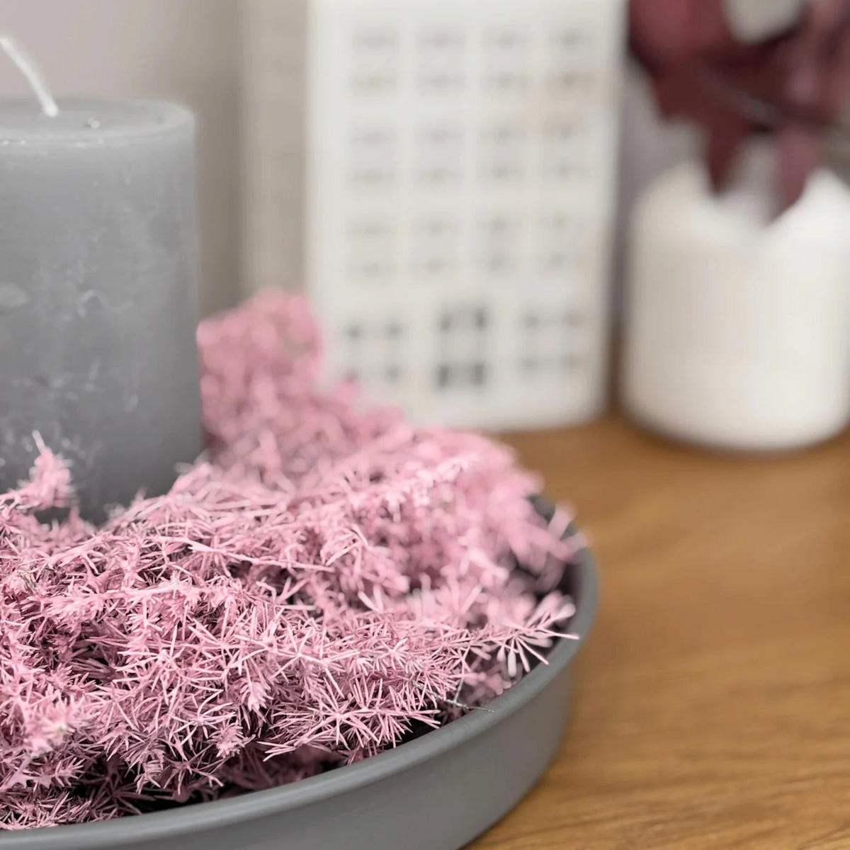 ASPARAGUSKRANZ in Rosa - Spargelkraut - 20 cm / rosa - Rosa, Naturmaterialien (20cm) - Lykke & You