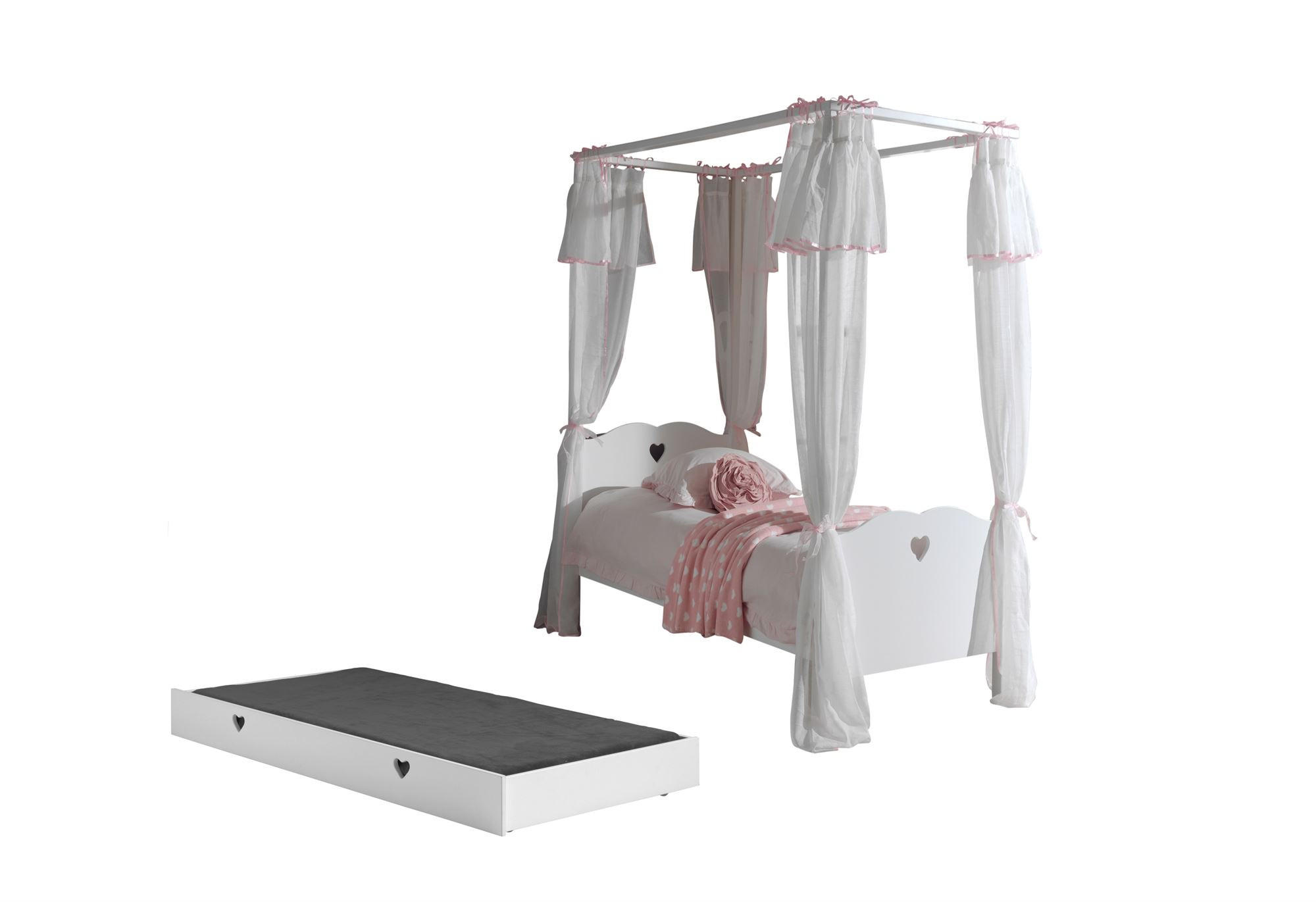 HIMMELBETT Kamila 211x187x96 aus MDF in Weiß - Weiß, Holzwerkstoff (90/200cm) - 58aufmkessel