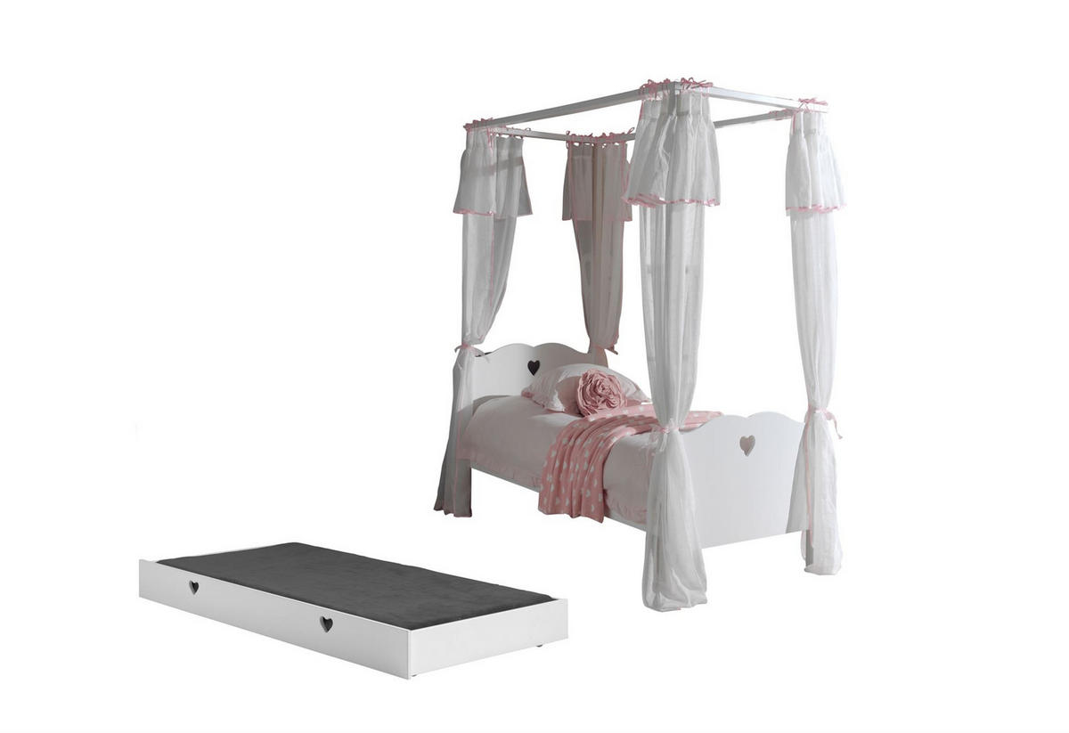 HIMMELBETT Kamila 211x187x96 aus MDF in Weiß - Weiß, Holzwerkstoff (90/200cm) - 58aufmkessel